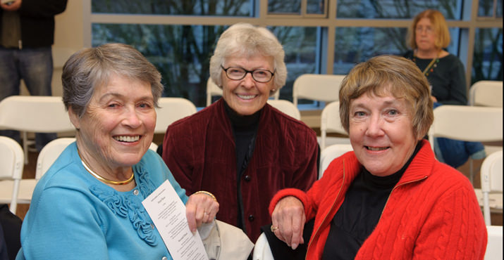 CCC Founding board member Sally McCracken, current board members Pauline Anderson and Linda Girard