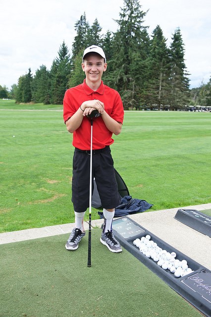 Wade Chosvig, a former RMHC house guest and talented golfer, played at this year's event for the second time. 