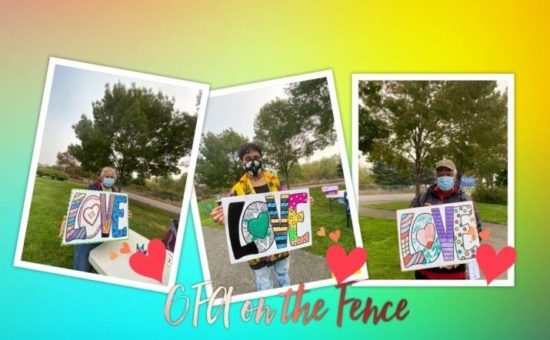 Nonprofits Come Together to Lift Spirits With Colorful “LOVE on the Fence”